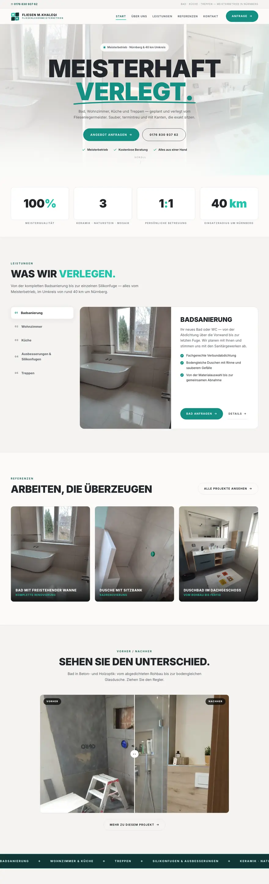 Website von Fliesen M. Khaleqi